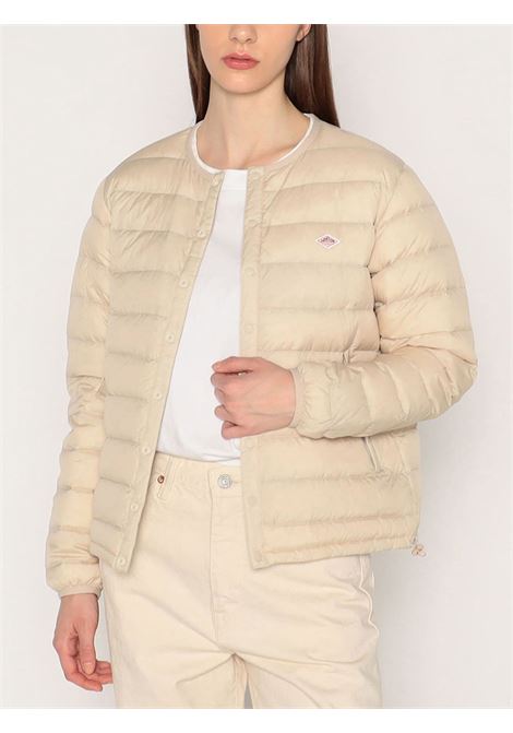 giacca crewneck inner down donna bianco oyster DANTON | DT-A0001OYSTER WHITE